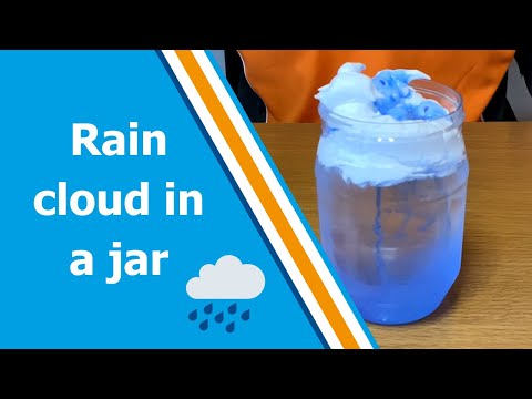 Rain cloud in a jar experiment