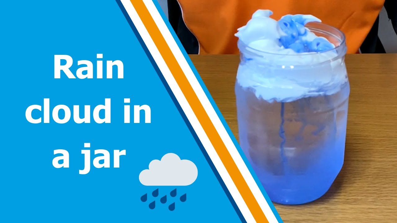 Rain cloud in a jar experiment