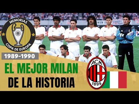 El MILAN DE SACCHI, Gullit y Van Basten (1989-1990) 🇮🇹 🏆 Historia de la Champions