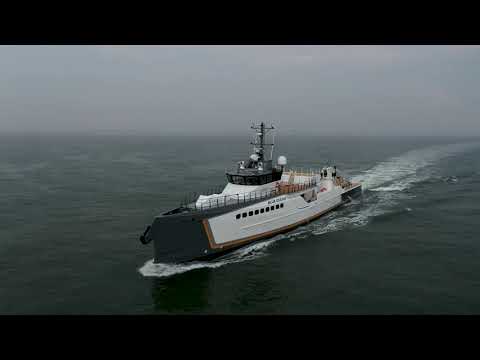 Damen Yachting's 55-metre Yacht Support BLUE OCEAN