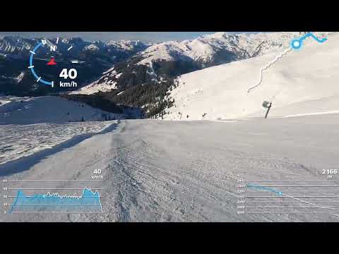 Arena Zillertal, Austria, black ski run 42, maybe the best ski piste in Gerlos.