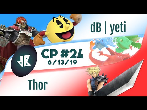 [The Counterpick #24 — 6/13/19] Grand Finals: dB | yeti (Ganondorf/Pac-Man) vs. Thor (Cloud)