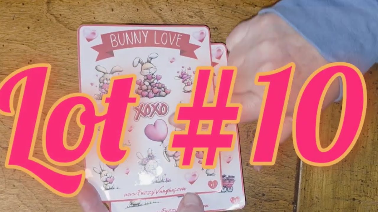 Bunny Love Stickers!  Lot #10 - 2026 BAARG's Online Sticker Auction