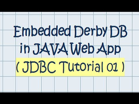 Java Web App W Embedded Derby Database Tutorial 01