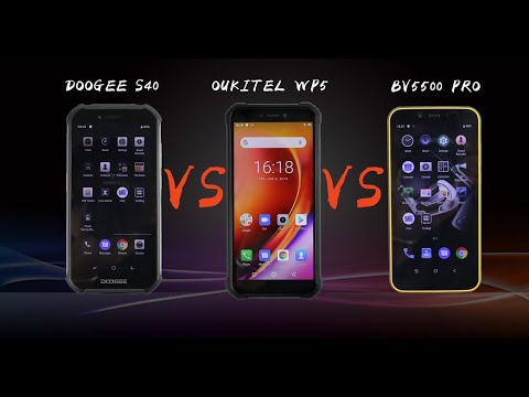 Oukitel WP5 VS Blackview BV550 Pro VS Googee S40, Video Comparison