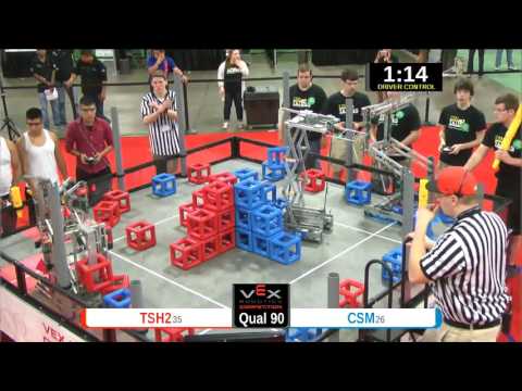 2015 VEXU Q90 - TSH2 vs CSM - 34 to 48-Division Div-VEX U-VEX Worlds 2015