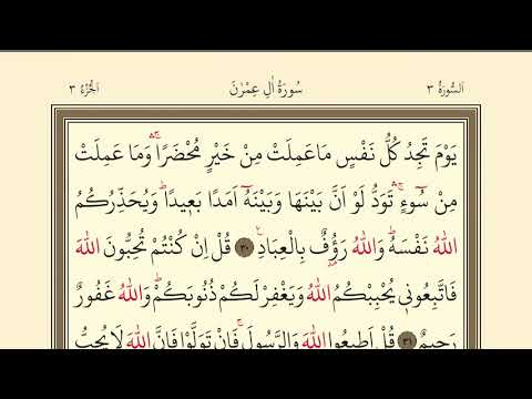 51.DERS  | KURANI KERİMİ YAVAŞ VE TECVİTLİ OKUMA SAYFA 53 54| ALİ İMRAN 30-45 AYET |  QURAN