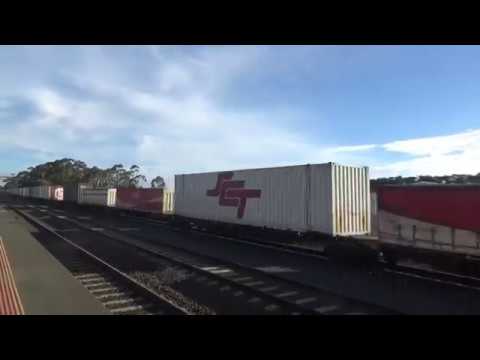 5PM9 SCT goods train with locos CSR012 CSR008 CSR004 CSR003 Passing lara