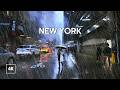 Walking In HEAVY RAIN In NEW YORK ️ Rainy Walk Through MANHATTAN