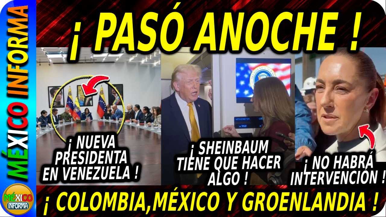 PASÓ ANOCHE EN EL AVIÓN DE TRUMP. AM3NAZA A COLOMBIA (PETRO RESPONDE) HAY QUE HACER ALGO CON MÉXICO.