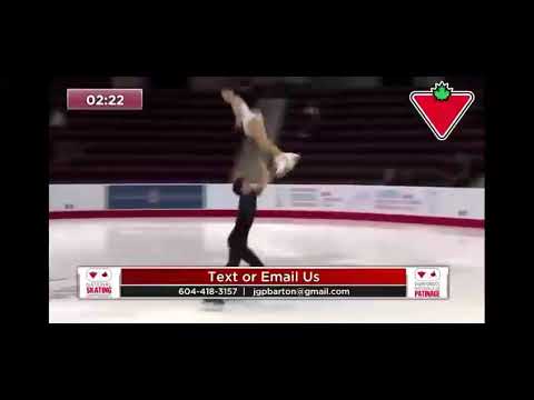 Emy Carignan - Bryan Pierro. Падение на разминке