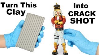 How To Sculpt CRACKSHOT from Fortnite (polymer clay tutorial)