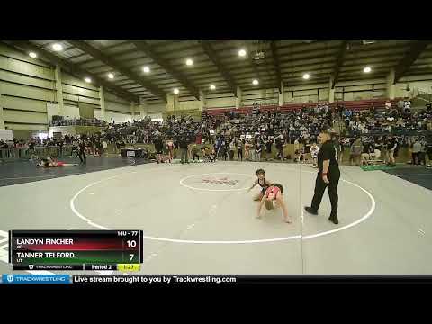 77 Lbs 3rd Place Match - Landyn Fincher, OR Vs Tanner Telford, UT 48eb