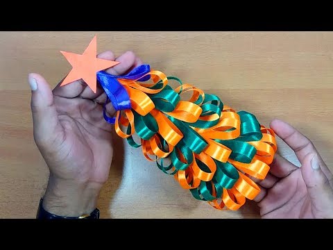 How to Make Christmas Tree with Ribbon | DIY Christmas crafts Video