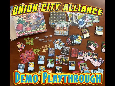 Union City Alliance full demo play-through of Heroes Unite Base Game with creator Paul Malchow