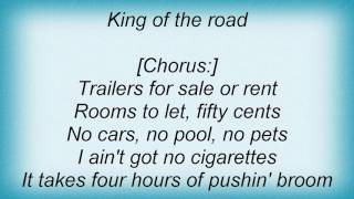 Rem - King Of The Road Lyrics