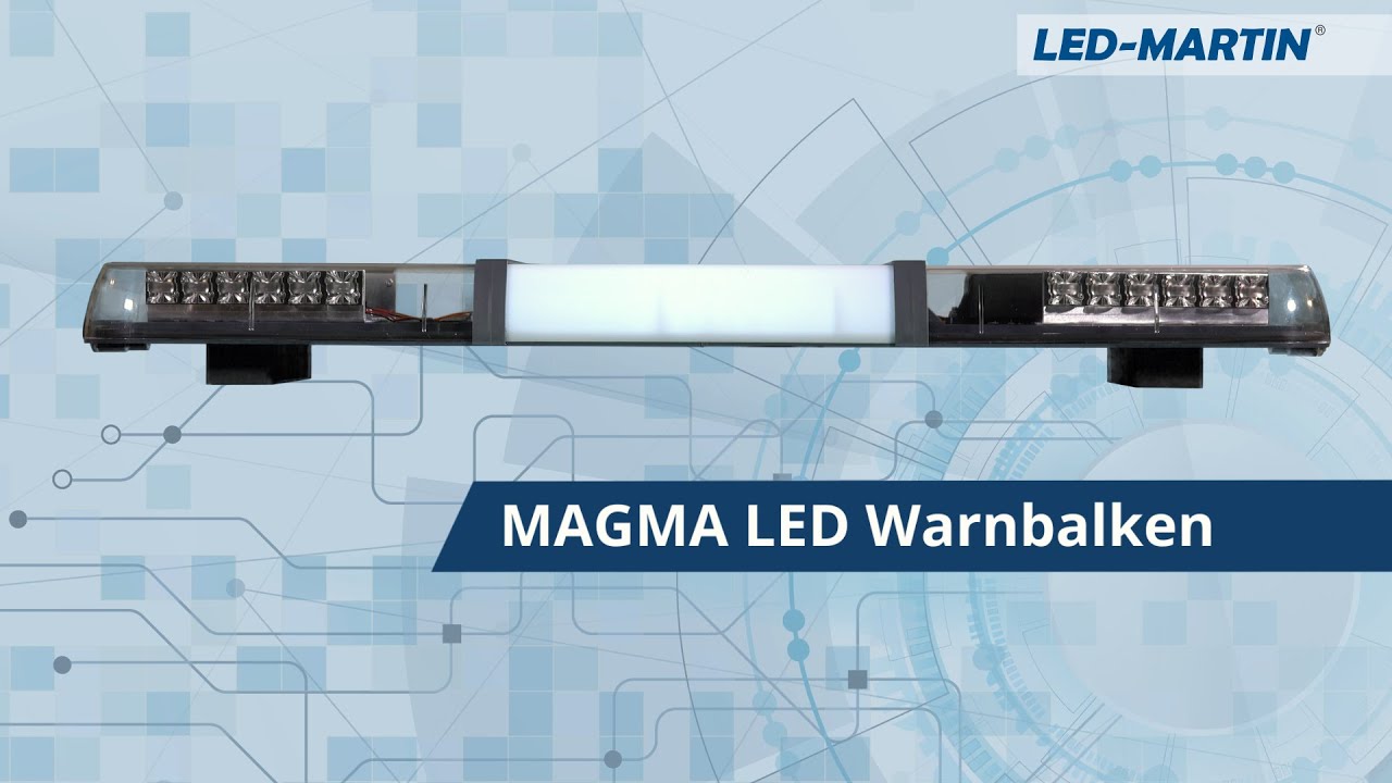 MAGMA LED Lichtbalken 90cm mit Mittelteil- Gelb