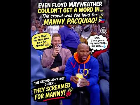 Mayweather Speechless? Fans Go Wild for Manny Pacquiao! 😱🥊🇵🇭