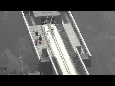 Skisprung Übungssprung Erdinger-Arena Oberstdorf