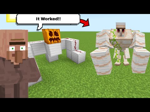 Squirmious Squid - How To Summon A Super Iron  Golem In Minecraft!