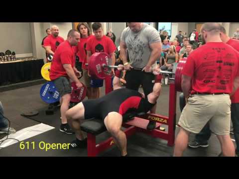 661 lb / 300 kg RAW Bench Press