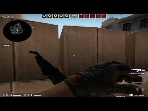 CSGO POV Gambit nafany (19/12) vs Vitality (mirage) @ IEM Katowice 2022