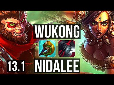 WUKONG vs NIDALEE (JNG) | 11/1/8, 1.4M mastery, 300+ games, Dominating | KR Diamond | 13.1