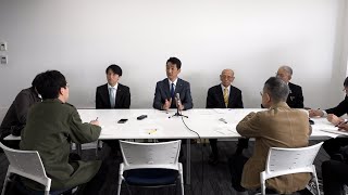 11月4日【びわ湖放送ニュース】長浜市長選挙 新人・松本長治市議が出馬表明