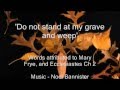 Do not stand at my grave and weep - SATB 