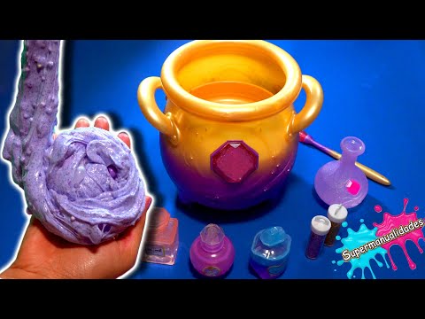 Haciendo Slime en un caldero mágico - Supermanualidades