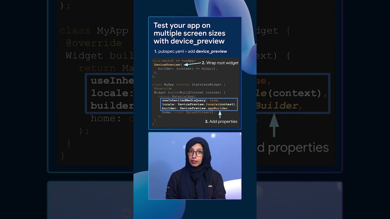 Test your Flutter app on multiple screen sizes with device_preview #Shorts