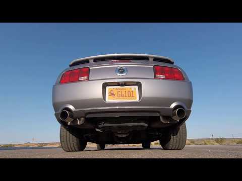 3v Mustang GT stock vs (long tube headers, flowmaster, h-pipe)