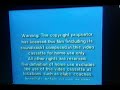 WARNER HOME VIDEO Warning Attention