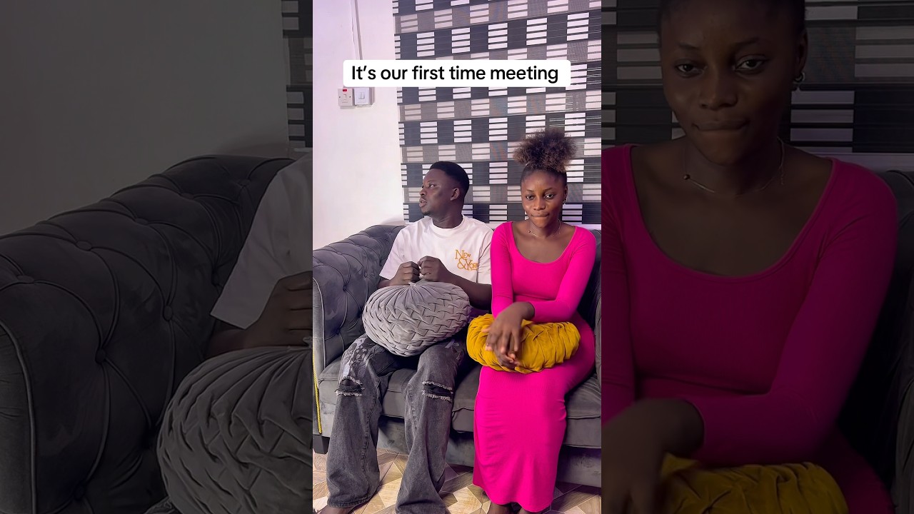 First time meeting be like. #shorts  #firsttime  #viral  #trend