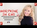 EMT Paramedic Medication Notecards Morphine Sulfate