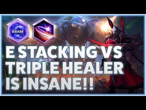 Alarak Counterstrike - E STACKING VS TRIPLE HEALER IS INSANE!! - ARAM
