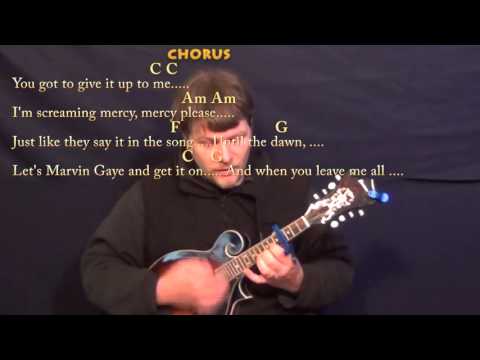 Marvin Gaye (Charlie Puth) Mandolin Lesson with Chords/Lyrics - Capo 4th