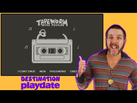 Tapeworm Disco Puzzle - Playdate gameplay + impressions