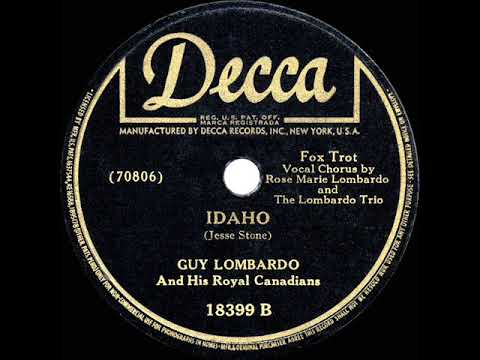 1942 Guy Lombardo - Idaho (Rose Marie Lombardo & trio, vocal)