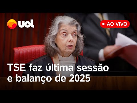Cármen Lúcia faz balanço de 2025 do TSE em última sessão do ano; assista ao vivo