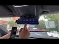 Monitor 9,66" na zrkadlo - Apple CarPlay / Android auto / Bluetooth / Dual DVR / Handsfree - Video Youtube