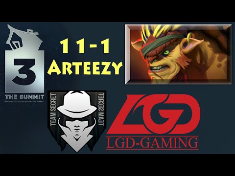 Team Secret vs. LGD Gaming - The Summit 3 - (Arteezy)(Bristleback)