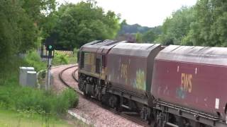 preview picture of video 'Empty Coal Train Heading Into Alloa On 11/6/09'