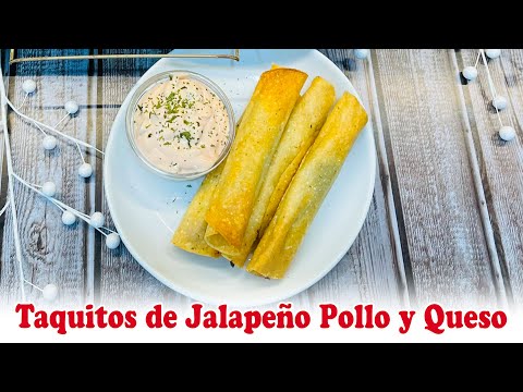Taquitos de Jalapeño Pollo y Queso