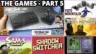 THEC64 Mini Black Edition - The Games Part 5! Sam's Journey, Shadow Switcher, Spinning Image & More!