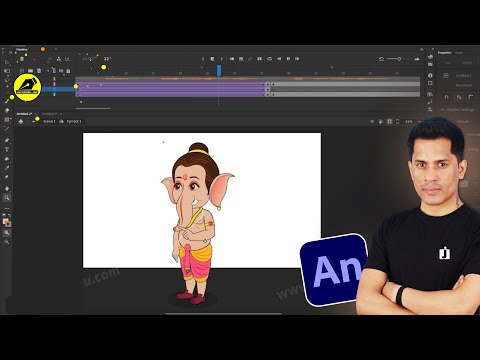 2D Animation In Adobe Animate | Ganesh Cartoon Animation For Youtube | @LearnAnimationHindi