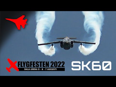 SAAB 105 / Sk 60 Swedish Air Force Historic Flight! ✈️ FLYGFESTEN 2022