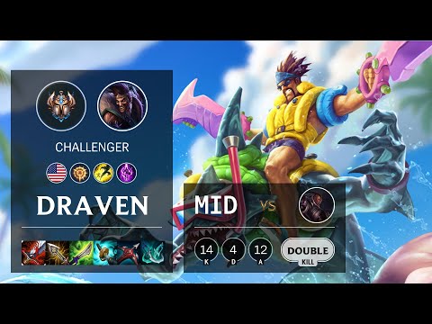 Draven Mid vs Lucian - NA Challenger Patch 10.16
