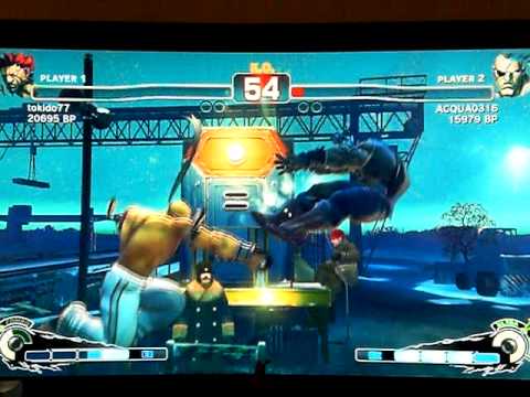 Tokido [Akuma] vs Aqua [Sagat] SUPER STREET FIGHTER 4 - Japanese Online Ranked Matches