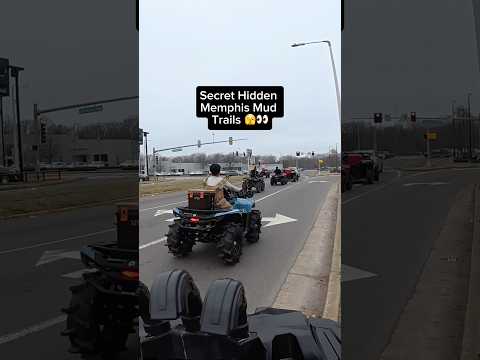 Secret Hidden Memphis Mud Trails 🫣👀 #atv #memphis
